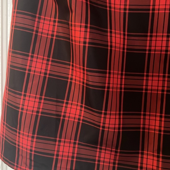 JCrew 100% silk tartan holiday blouse - Picture 5 of 6